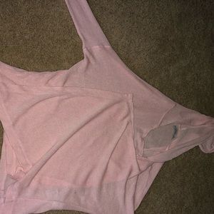 hooded pink Abercrombie sweater